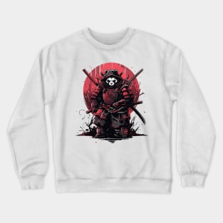 samurai panda Crewneck Sweatshirt